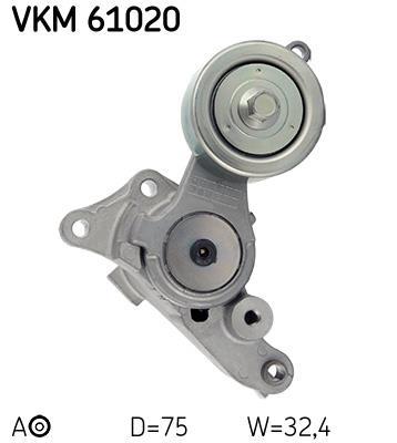 Galet tendeur de courroie d'accessoire SKF ref. VKM 61020